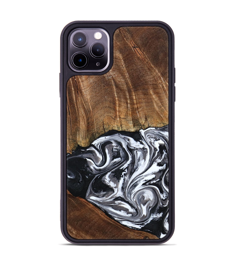 iPhone 11 Pro Max Wood Phone Case - Ona (Black & White, 793911)