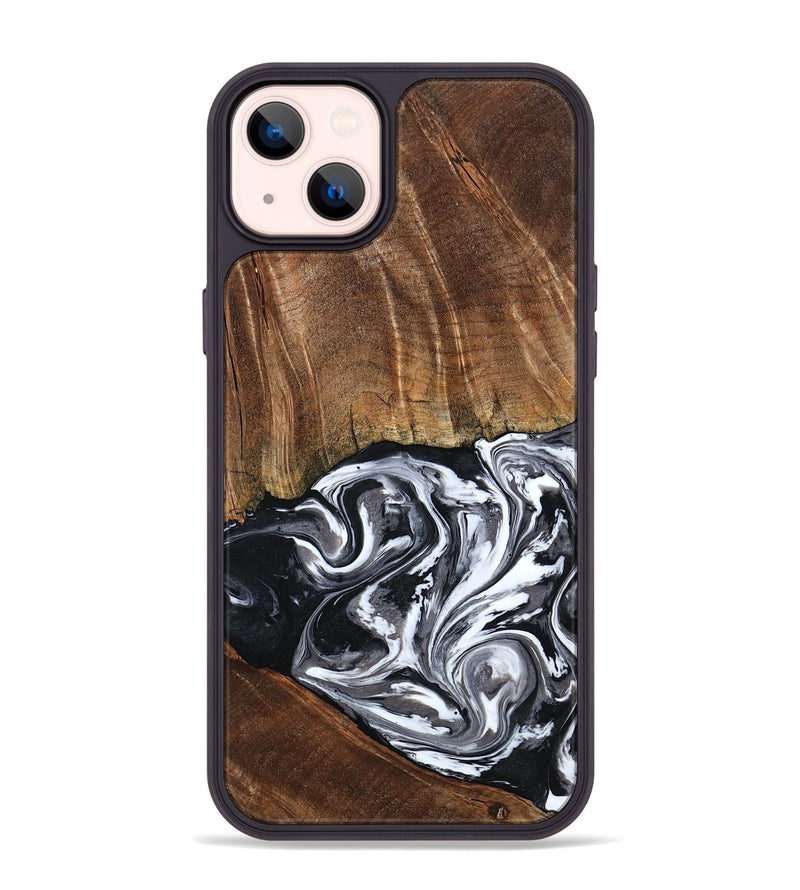 iPhone 14 Plus Wood Phone Case - Ona (Black & White, 793911)