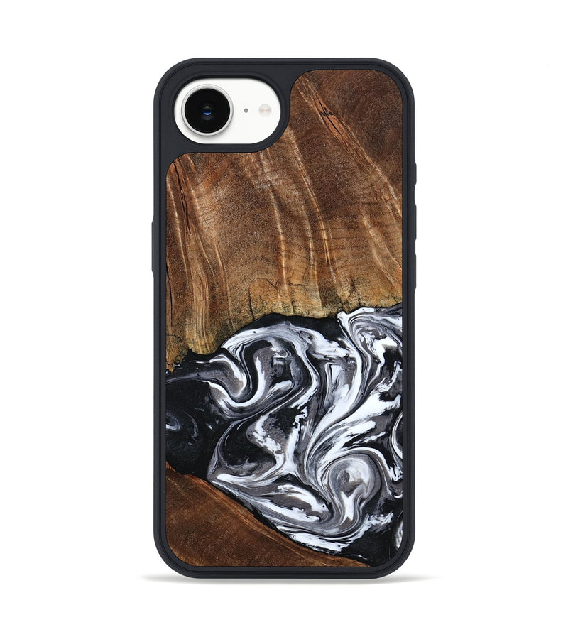 iPhone 16e Wood Phone Case - Ona (Black & White, 793911)