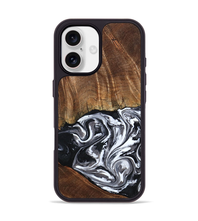 iPhone 17 Wood Phone Case - Ona (Black & White, 793911)