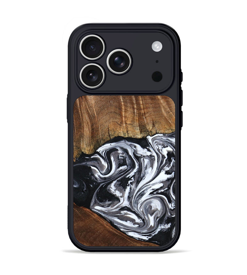 iPhone 17 Pro Wood Phone Case - Ona (Black & White, 793911)