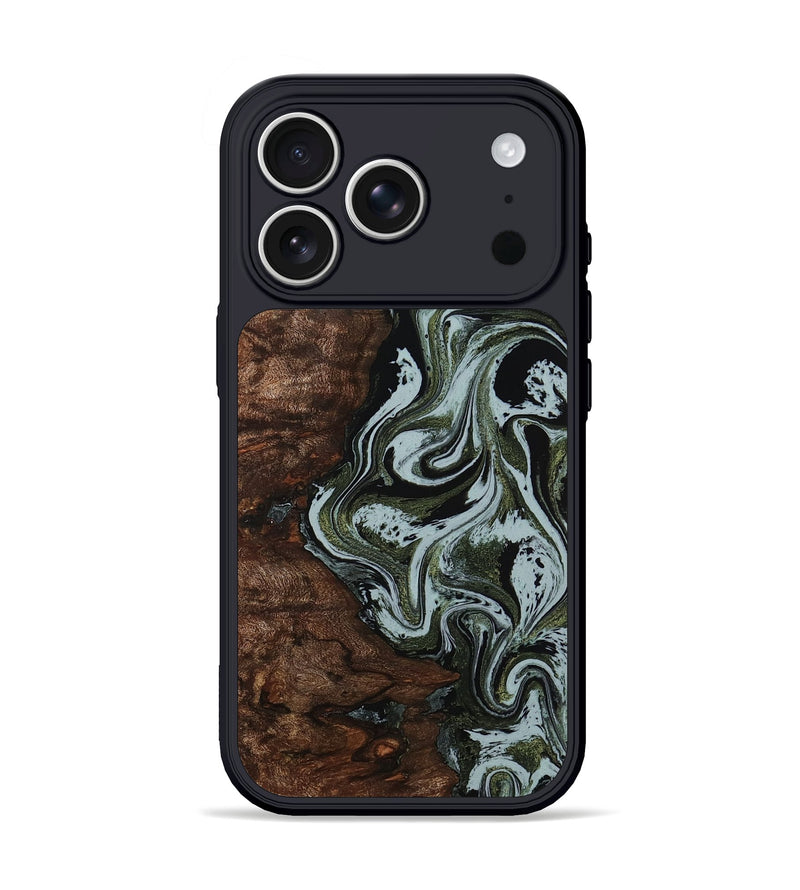 iPhone 17 Pro Wood Phone Case - Kinley (Green, 794009)