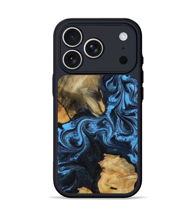 iPhone 17 Pro Wood Phone Case - Rome (Blue, 794034)