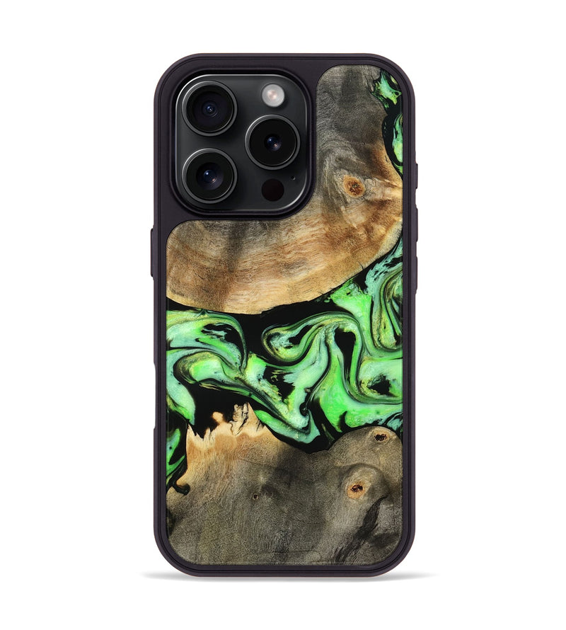 iPhone 16 Pro Wood Phone Case - Harding (Green, 794038)