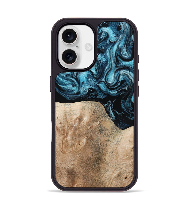 iPhone 17 Wood Phone Case - Elvis (Blue, 794046)