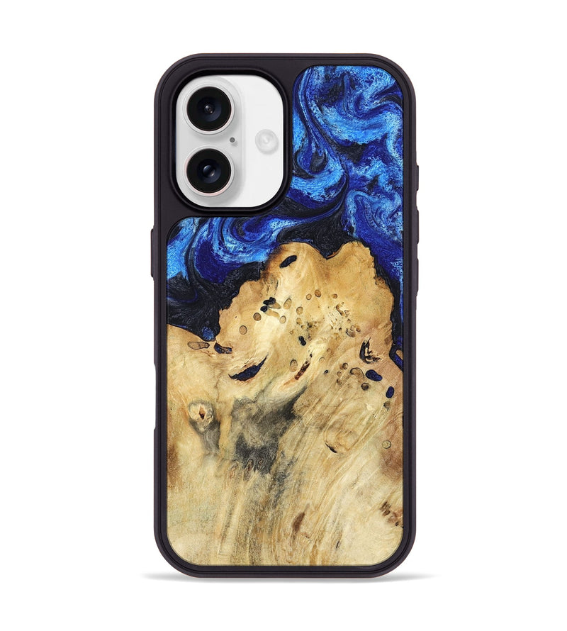 iPhone 17 Wood Phone Case - Macie (Blue, 794048)