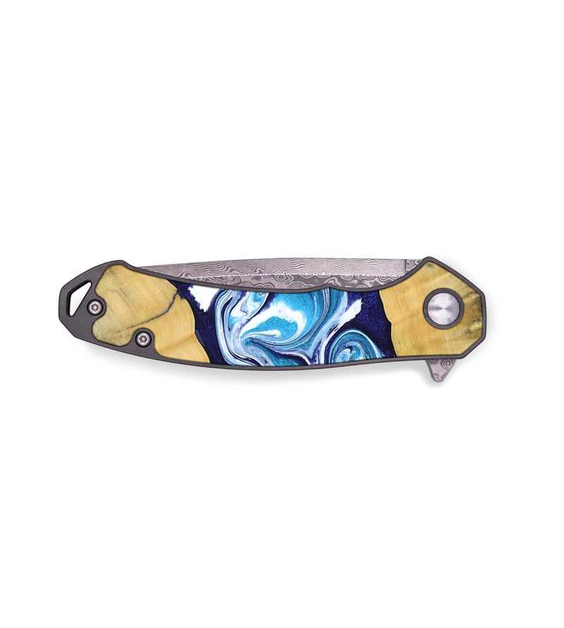 EDC Wood Pocket Knife - Martha (Blue, 794050)
