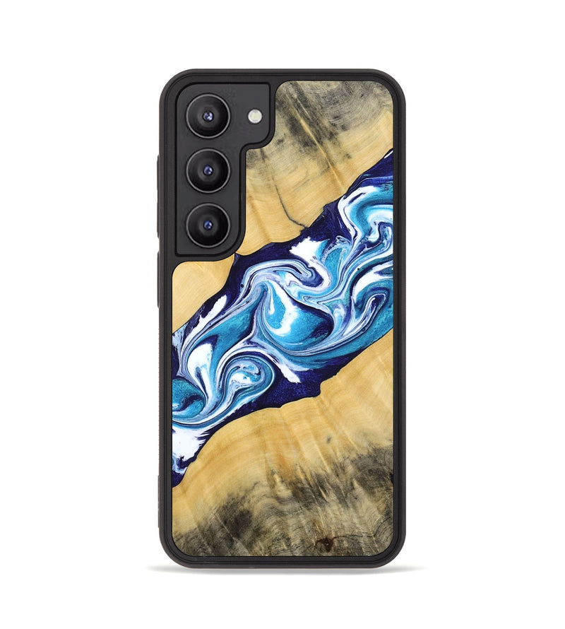 Galaxy S23 Wood Phone Case - Martha (Blue, 794050)