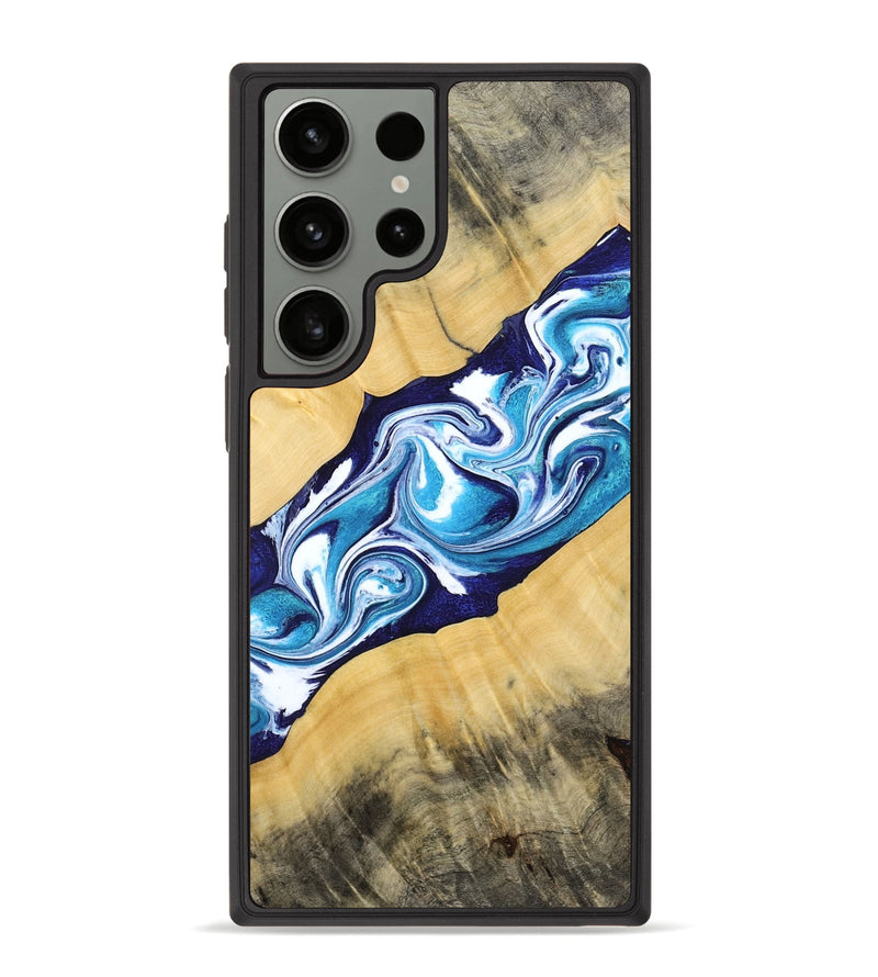 Galaxy S23 Ultra Wood Phone Case - Martha (Blue, 794050)