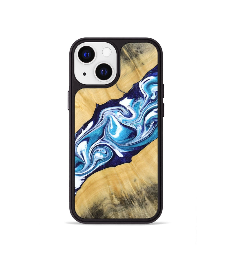 iPhone 13 mini Wood Phone Case - Martha (Blue, 794050)