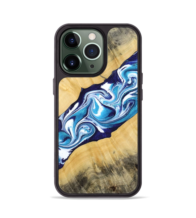 iPhone 13 Pro Wood Phone Case - Martha (Blue, 794050)