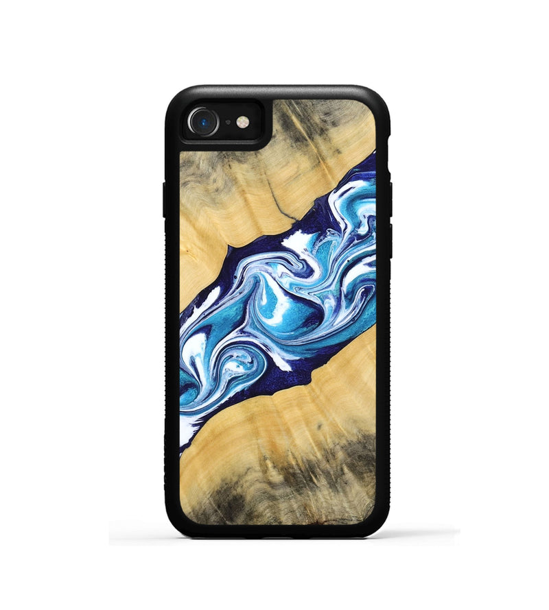 iPhone SE Wood Phone Case - Martha (Blue, 794050)