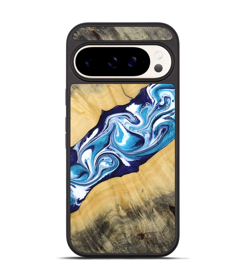 Pixel 9 Pro Wood Phone Case - Martha (Blue, 794050)