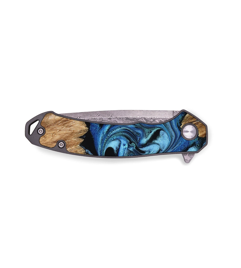 EDC Wood Pocket Knife - Jettie (Blue, 794068)