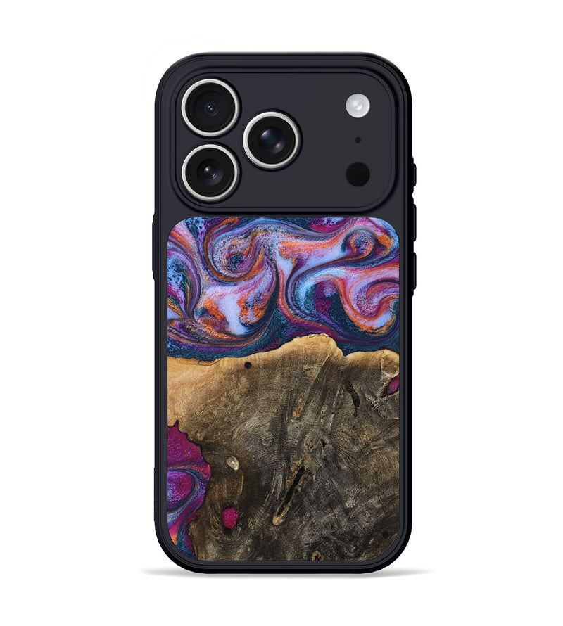 iPhone 17 Pro Wood Phone Case - Una (Blue, 794072)