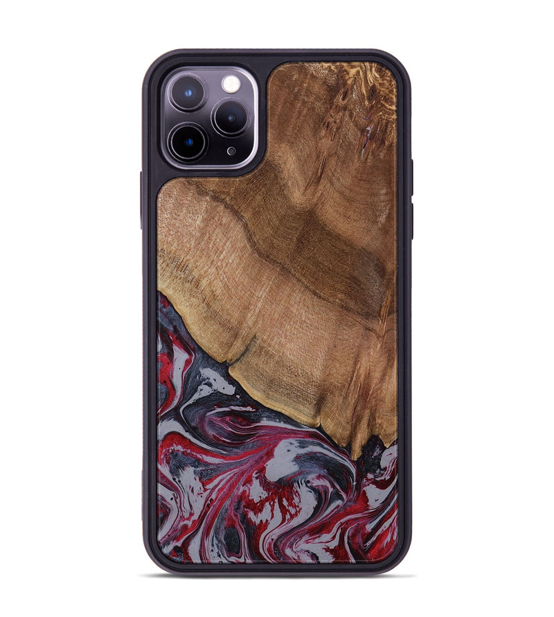 iPhone 11 Pro Max Wood Phone Case - Bellamy (Red, 794074)