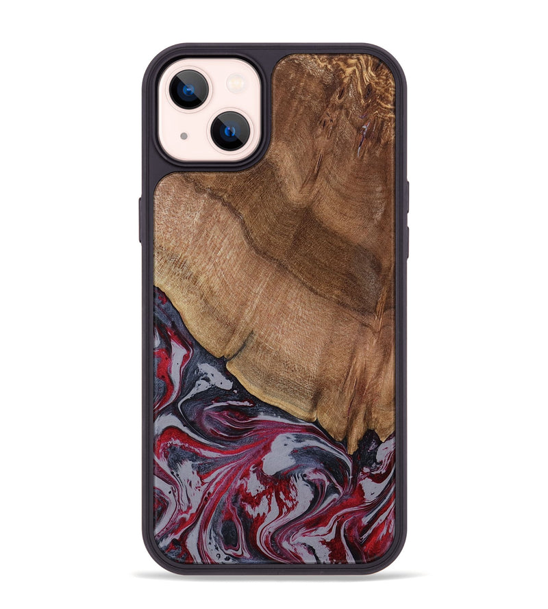 iPhone 14 Plus Wood Phone Case - Bellamy (Red, 794074)