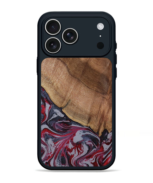 iPhone 17 Pro Max Wood Phone Case - Bellamy (Red, 794074)