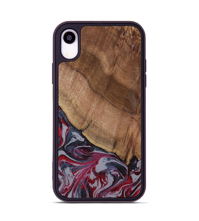 iPhone Xr Wood Phone Case - Bellamy (Red, 794074)