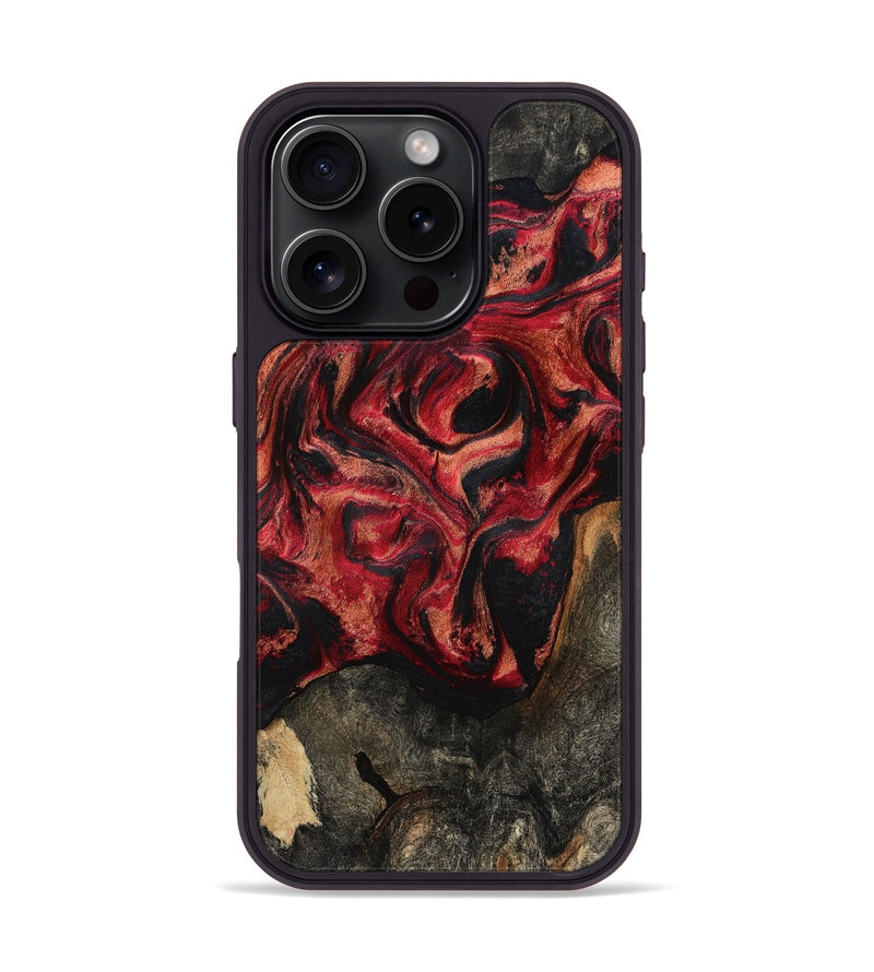 iPhone 16 Pro Wood Phone Case - Shaylee (Red, 794076)