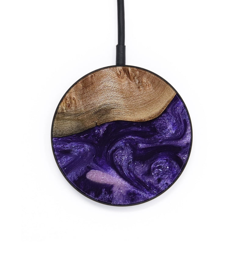 Circle Wood Wireless Charger - Dorian (Purple, 794095)