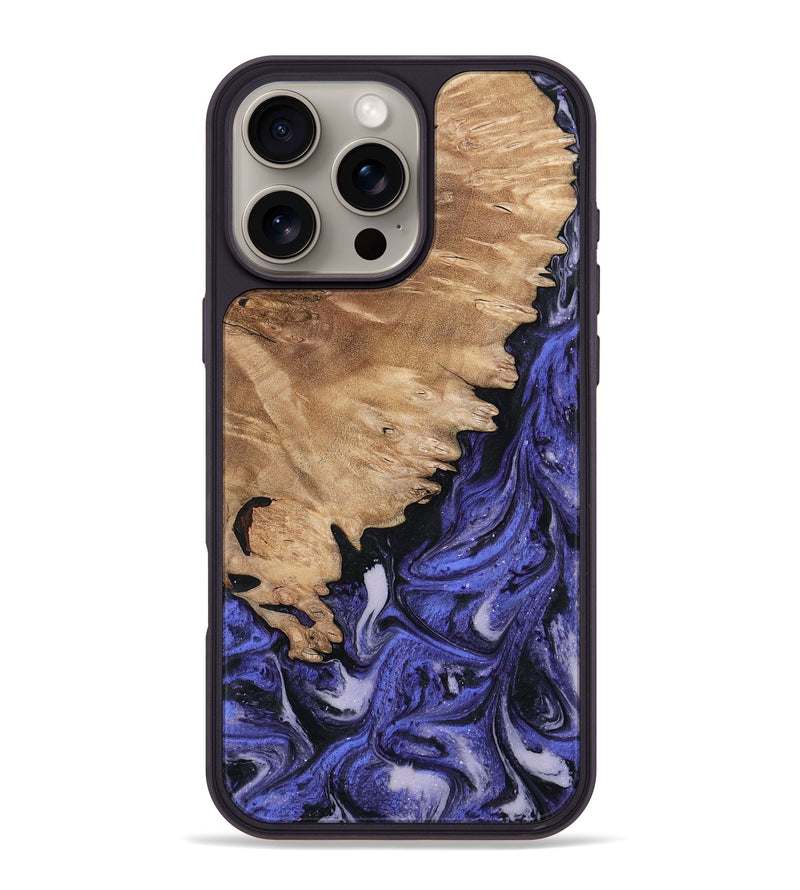 iPhone 16 Pro Max Wood Phone Case - Tamra (Purple, 794096)