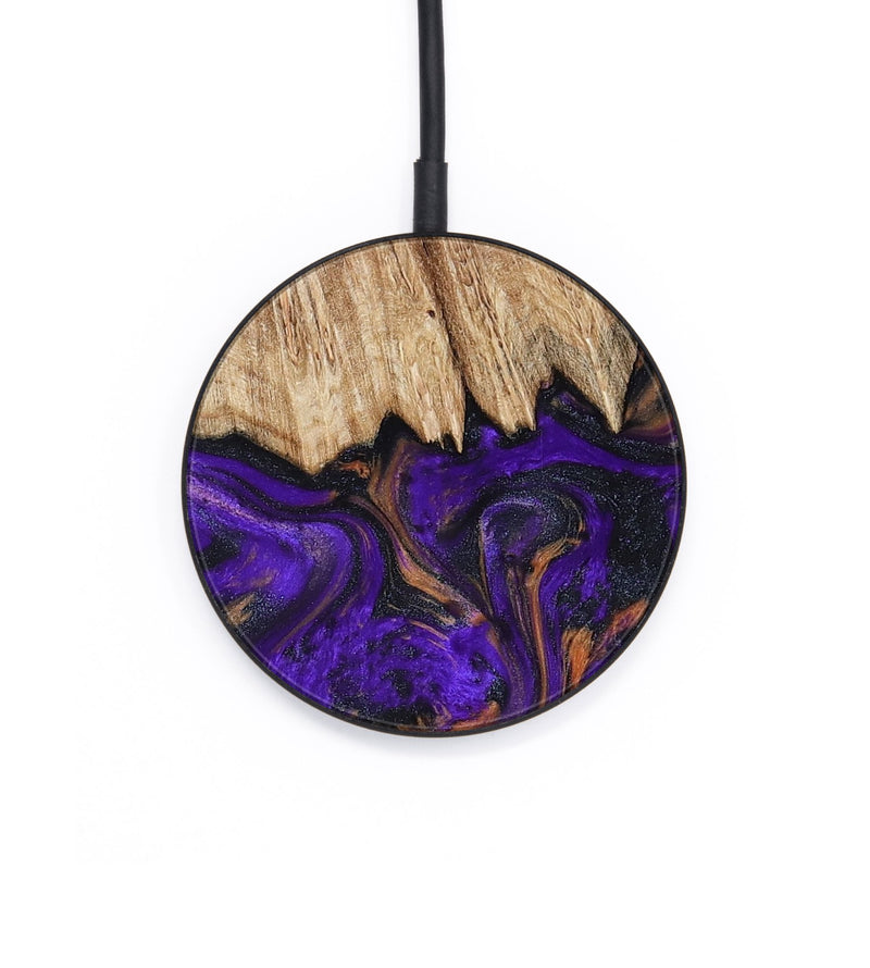 Circle Wood Wireless Charger - Lois (Purple, 794097)