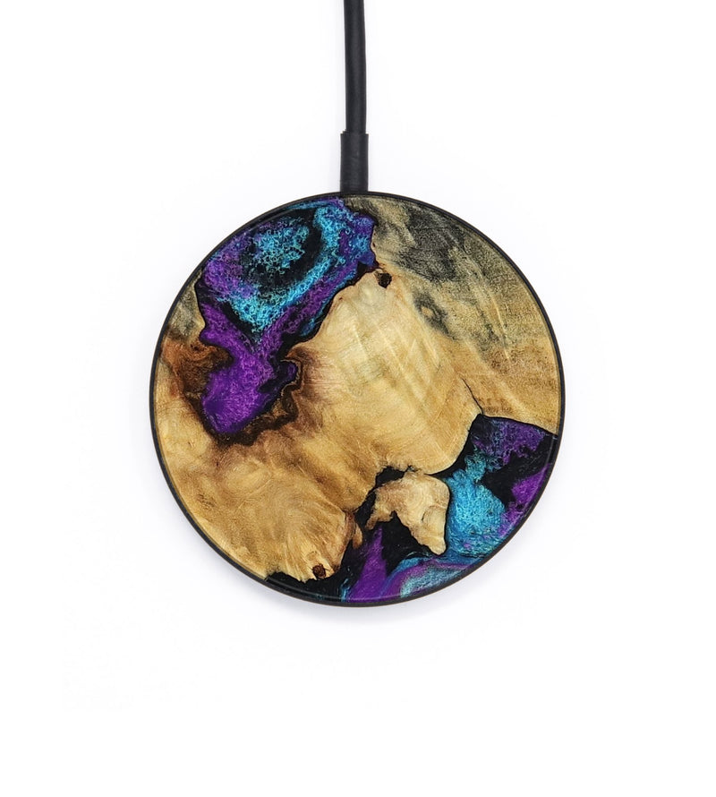 Circle Wood Wireless Charger - Jones (Purple, 794098)