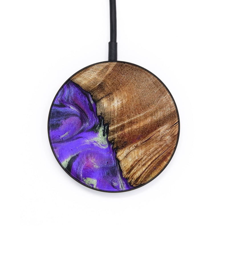 Circle Wood Wireless Charger - Joselyn (Purple, 794100)