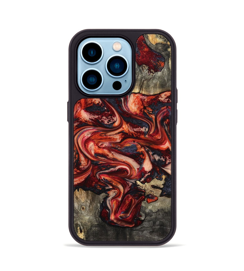 iPhone 14 Pro Wood Phone Case - Reya (Red, 794105)