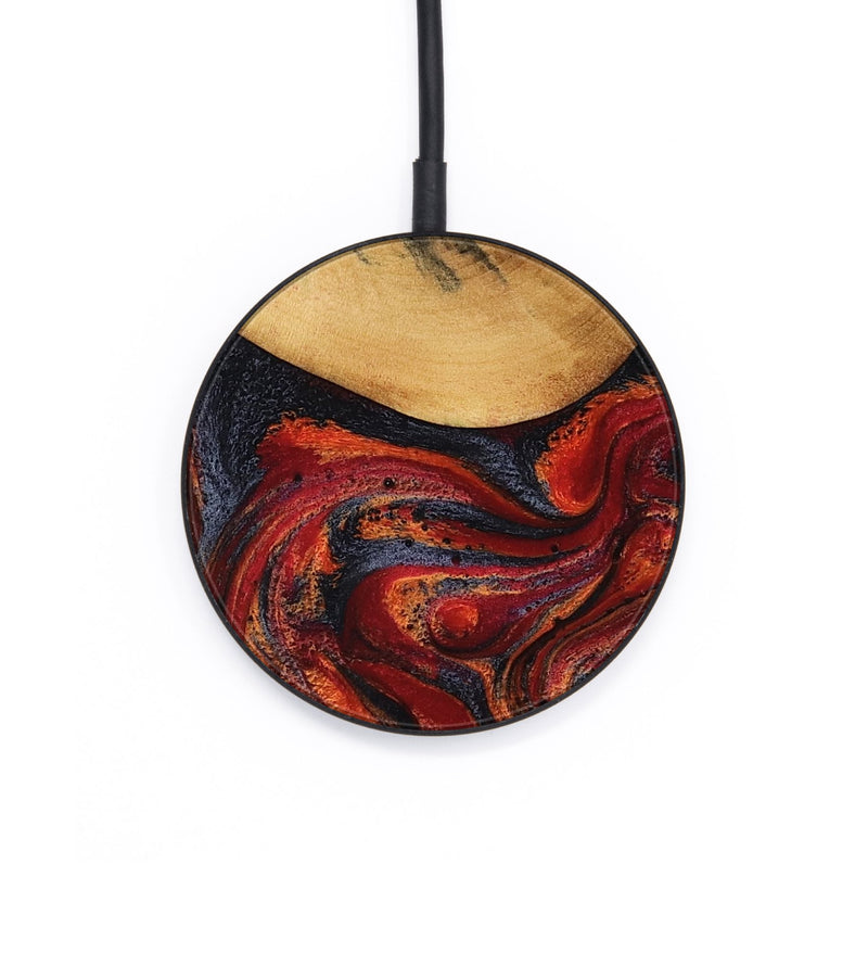 Circle Wood Wireless Charger - Zhane (Red, 794107)
