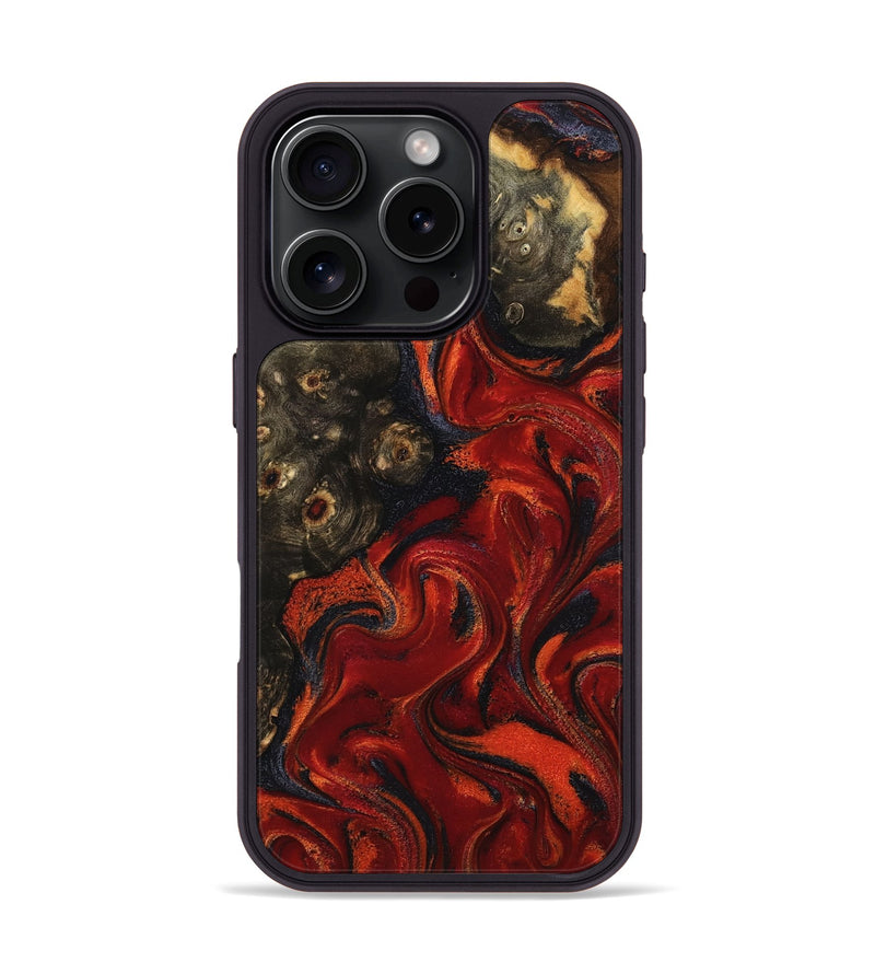 iPhone 16 Pro Wood Phone Case - Chozen (Red, 794110)