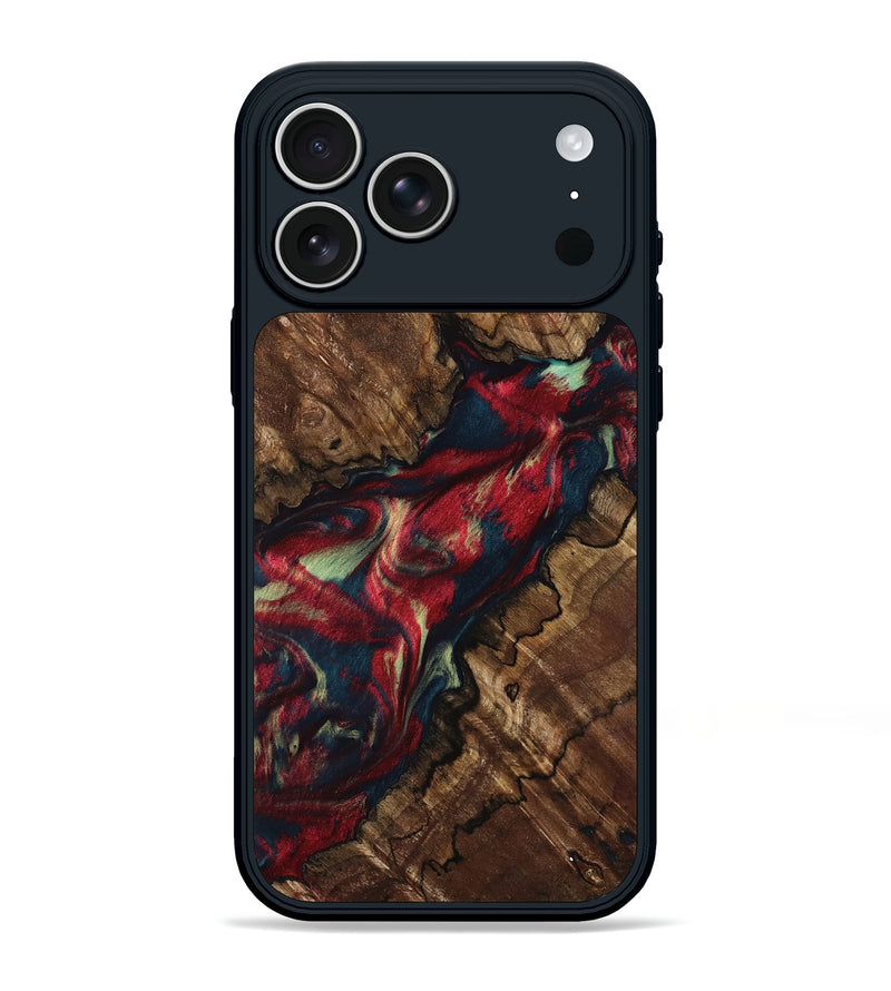 iPhone 17 Pro Max Wood Phone Case - Arely (Red, 794111)
