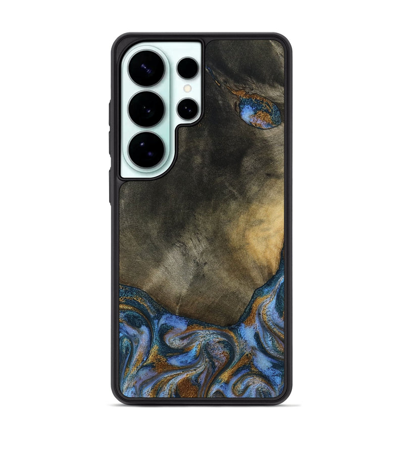Galaxy S26 Ultra Wood Phone Case - Stephen (Teal & Gold, 794138)