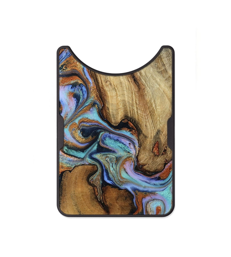 Alloy Wood Wallet - Dovie (Teal & Gold, 794162)