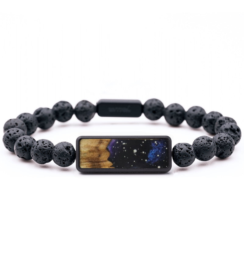 Lava Bead Wood Bracelet - Leland (Cosmos, 794227)