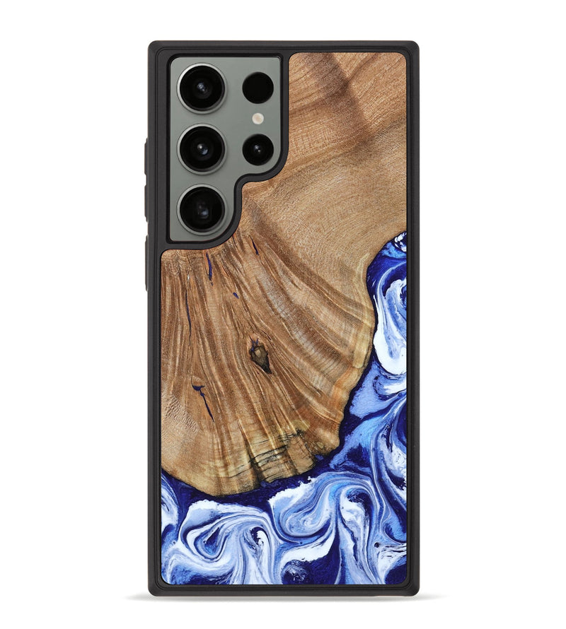 Galaxy S23 Ultra Wood Phone Case - Corine (Blue, 794393)