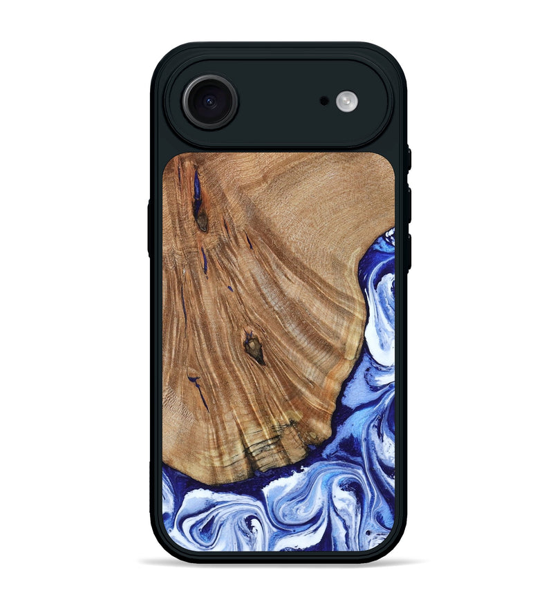 iPhone 17 Air Wood Phone Case - Corine (Blue, 794393)