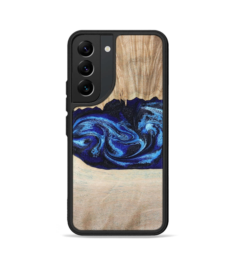 Galaxy S22 Wood Phone Case - Muriel (Blue, 794396)