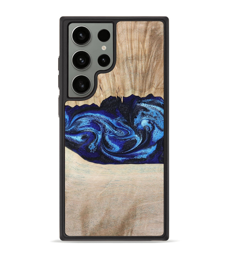 Galaxy S23 Ultra Wood Phone Case - Muriel (Blue, 794396)