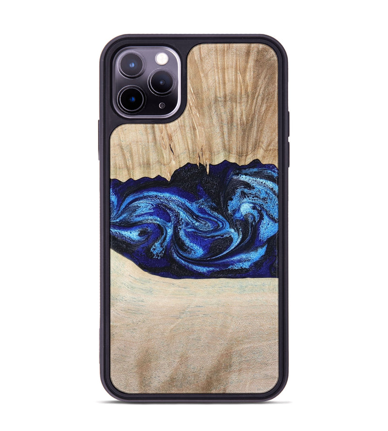iPhone 11 Pro Max Wood Phone Case - Muriel (Blue, 794396)