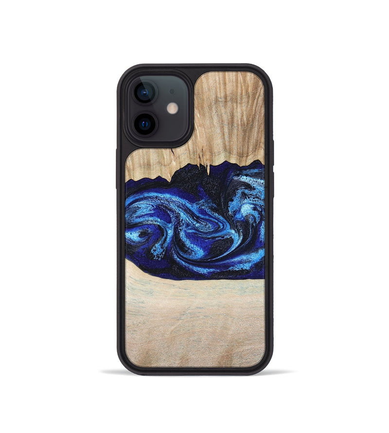 iPhone 12 mini Wood Phone Case - Muriel (Blue, 794396)