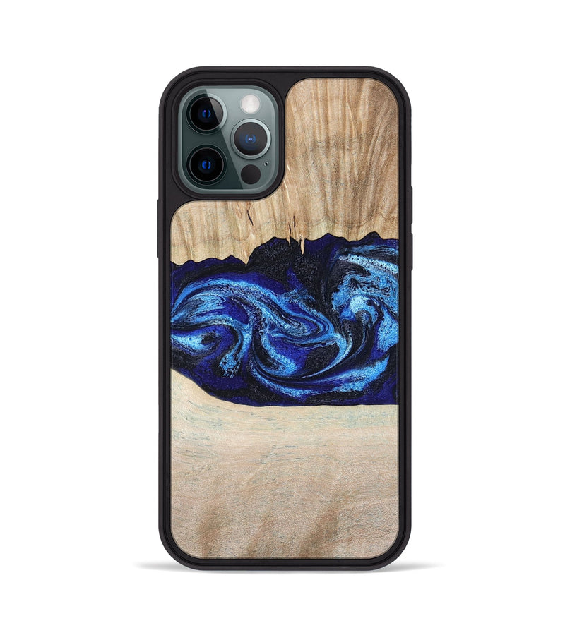 iPhone 12 Pro Wood Phone Case - Muriel (Blue, 794396)