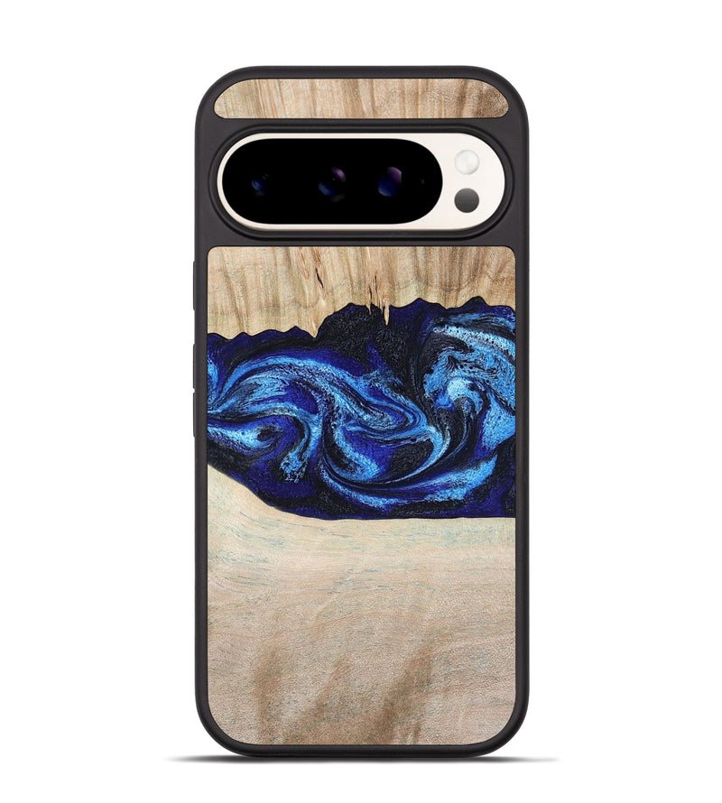 Pixel 9 Pro Wood Phone Case - Muriel (Blue, 794396)