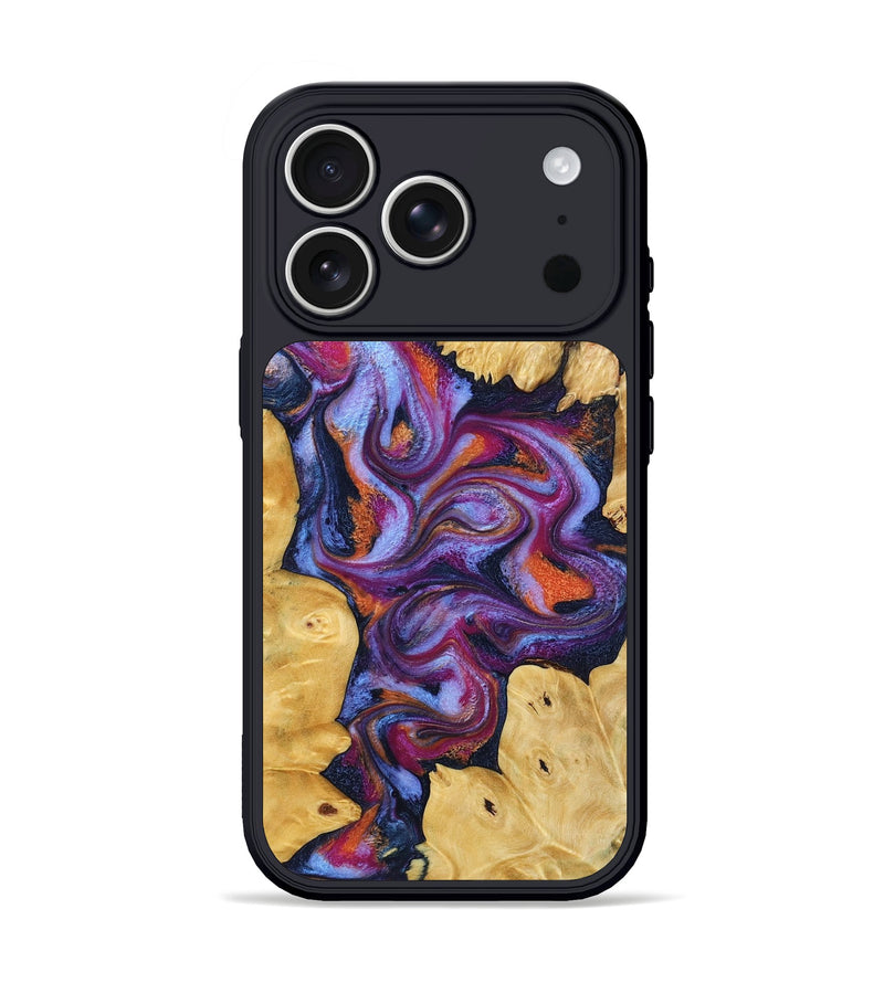 iPhone 17 Pro Wood Phone Case - Kortney (Blue, 794426)