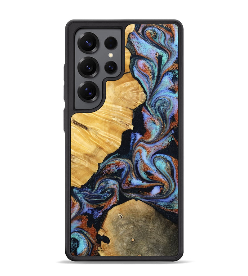 Galaxy S25 Ultra Wood Phone Case - Queen (Teal & Gold, 794479)