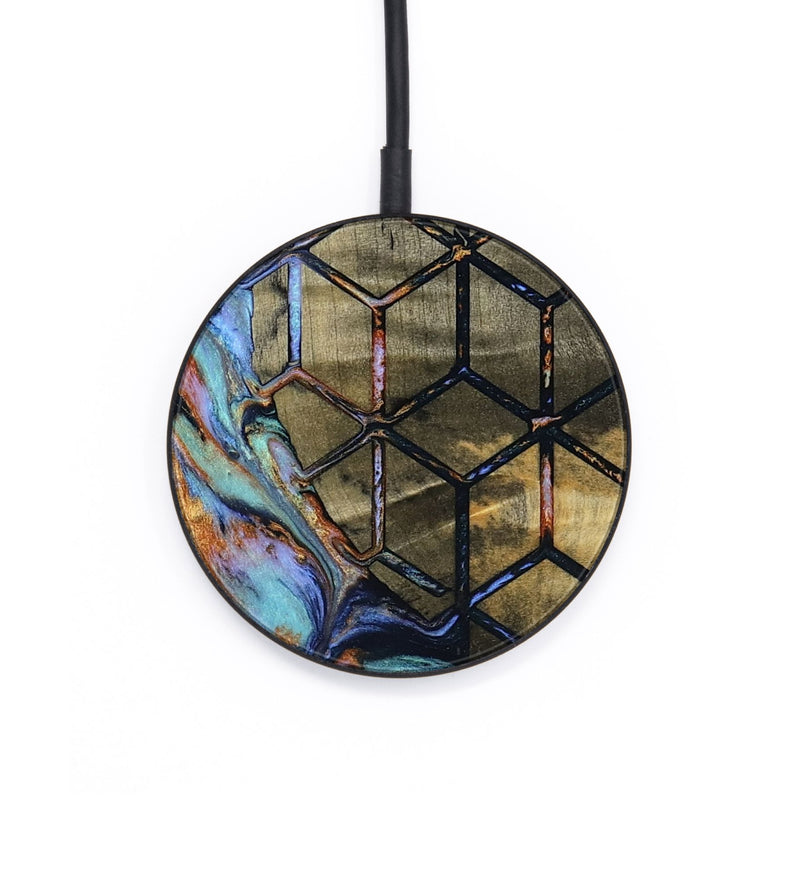 Circle Wood Wireless Charger - Shirley (Pattern, 794534)