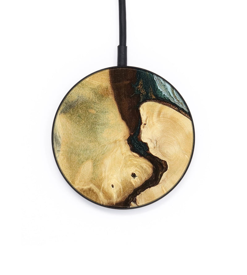 Circle Wood Wireless Charger - Ryan (Green, 794538)