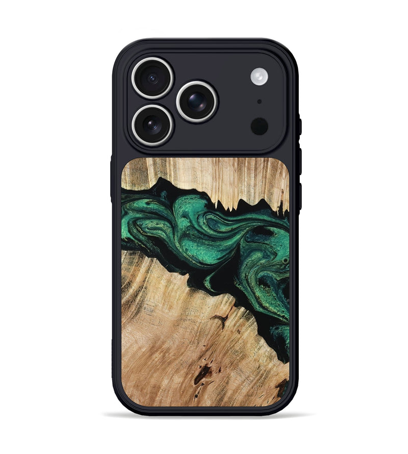iPhone 17 Pro Wood Phone Case - Adalee (Green, 794540)