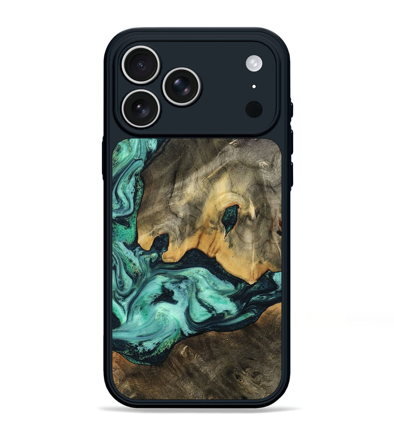 iPhone 17 Pro Max Wood Phone Case - Levi (Green, 794553)